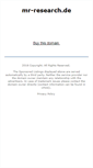 Mobile Screenshot of mr-research.de